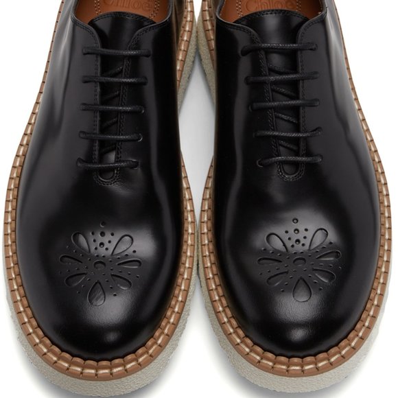 Chloe Shoes - Chloé Black Kurtys Lace-Up Derbys NWT